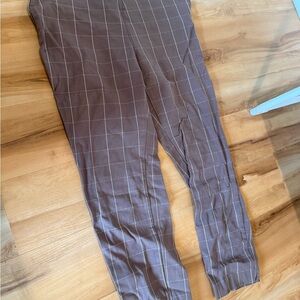 Brown Checkered Pants